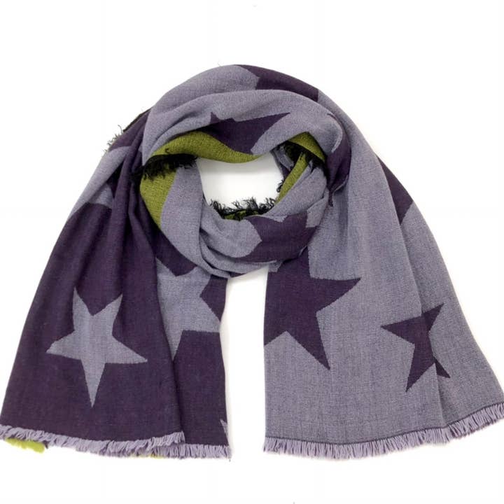 MILANO AMOUR - Wholesale Scarf - Women's - MAXI STAR DOUBLE SCARF4