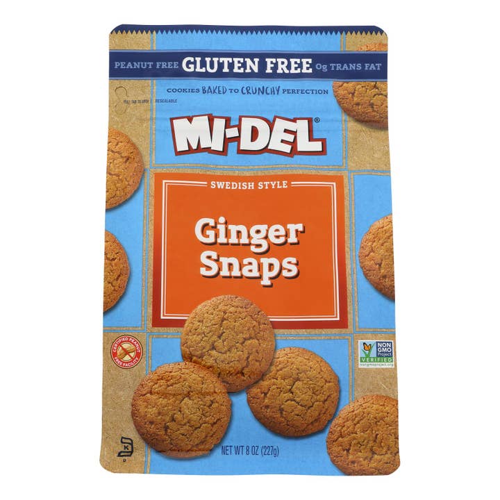 Everyday Supply Co - Wholesale Cookie - Midel Cookies - Ginger Snaps - Case Of 8 - 8 Oz