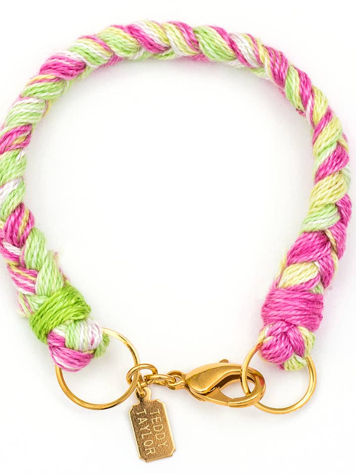 Zinnia Pink Armband - handgefärbt für den Großhandel von Teddy Taylor Jewelry