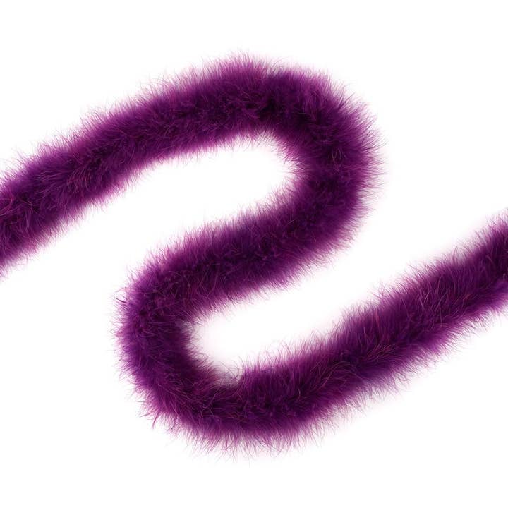 Boa in piuma di marabù integrale - Viola per la vendita all'ingrosso da parte di Zucker Feather Products