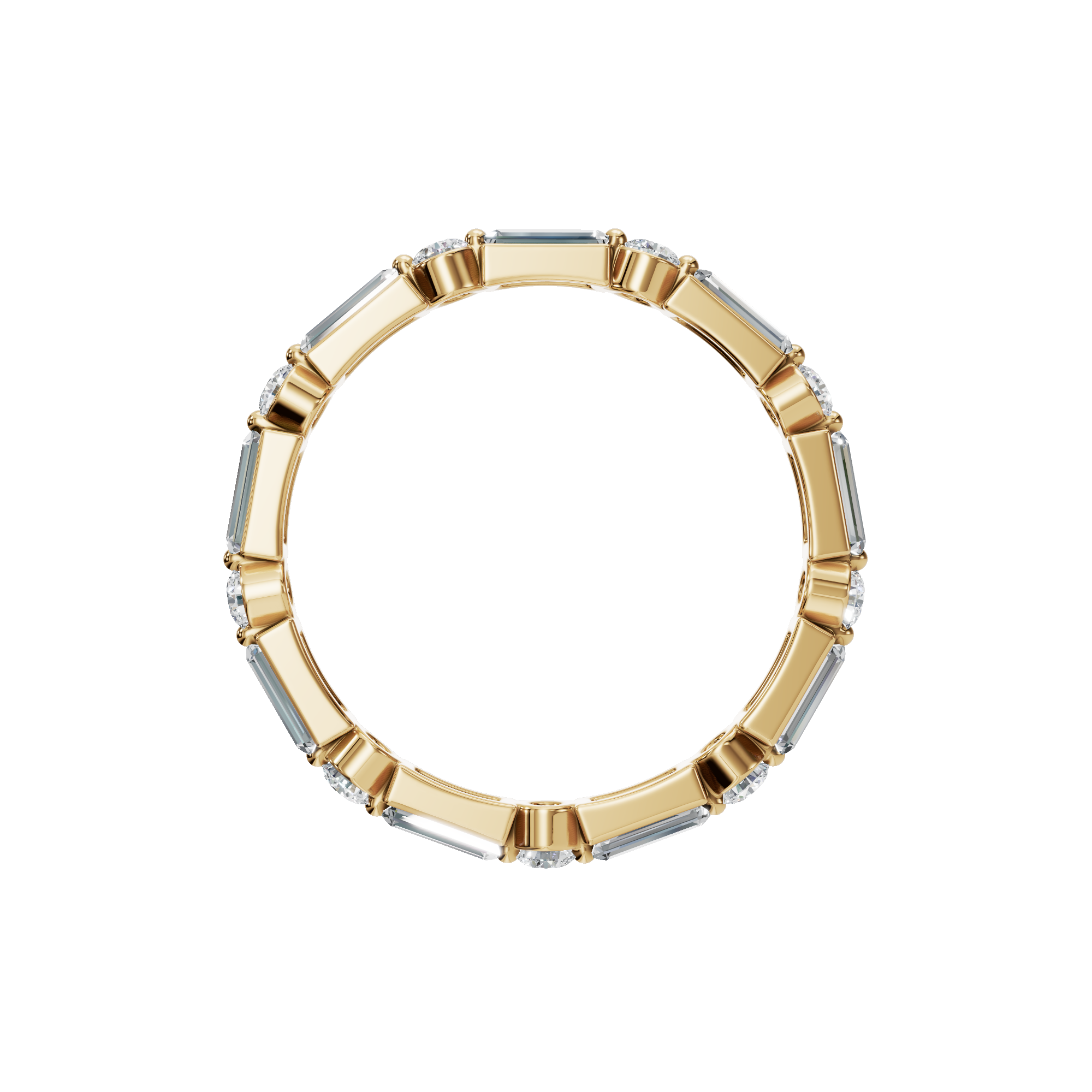 PureYou Jewelry - Wholesale Wedding Band/Ring - 14K Gold Diamond Wedding Band, Diamond Eternity Ring11