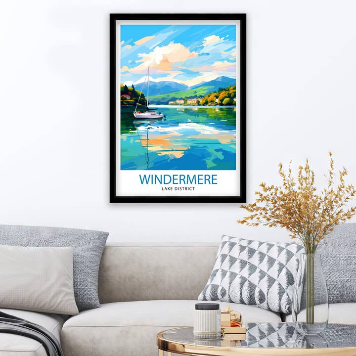 InkNPrintz – wholesale Art print – Lake Windermere Travel Poster5
