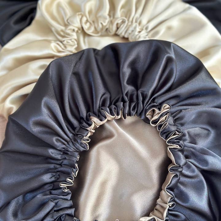 What a bun! - Wholesale Sleep cap / bonnet – women's - Satin bonnet sleeping cap2