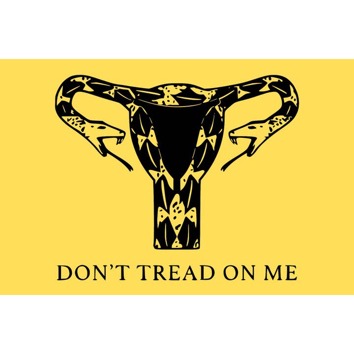 Drapeau de l'utérus « Ne marchez pas sur moi » pour la vente par Equalitees