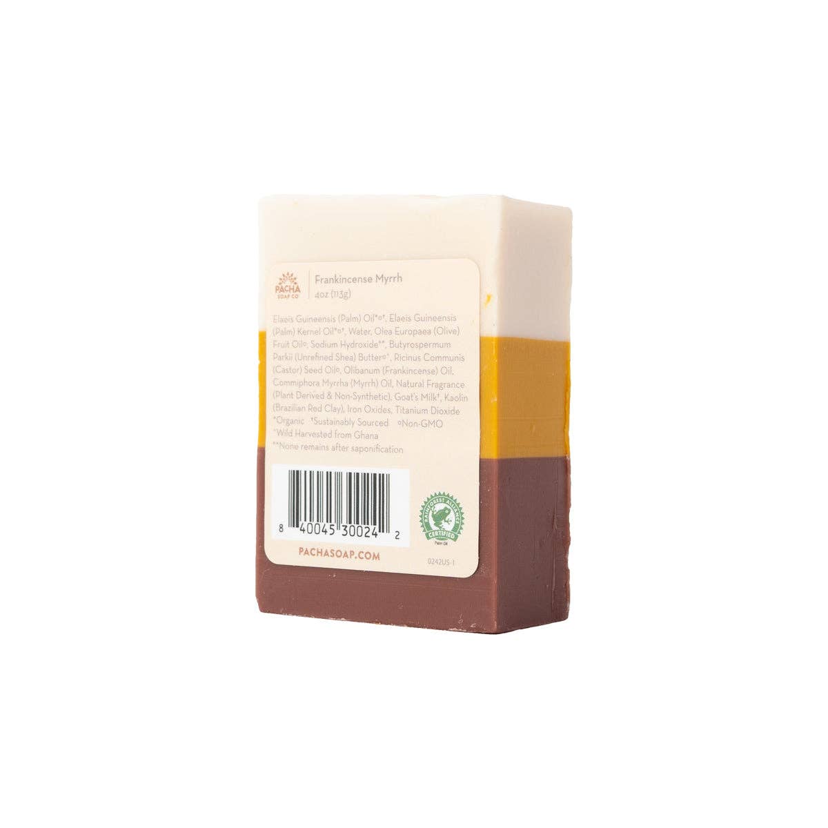 Pacha Soap Co. - Vente Pains de savon - Savon en barre Pacha Encens Myrrhe2