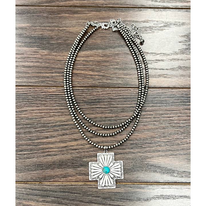 ISAC Trading Inc - Vendita all'ingrosso Collana con ciondolo/pendaglio - 735875, Collana Concho Fatta a Mano