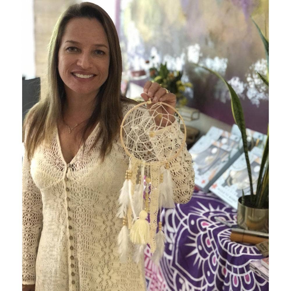 MANIK - Wholesale DIY Craft Kit - Dream Catcher Kit Craft I Project Do It Yourself KIT MINI BEIGE4