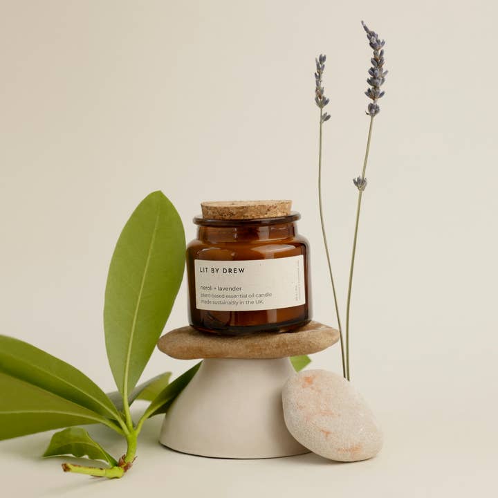 Neroli & Lavender - Pure Essential Oil Candle - Small for wholesale by litbydrew.co.uk