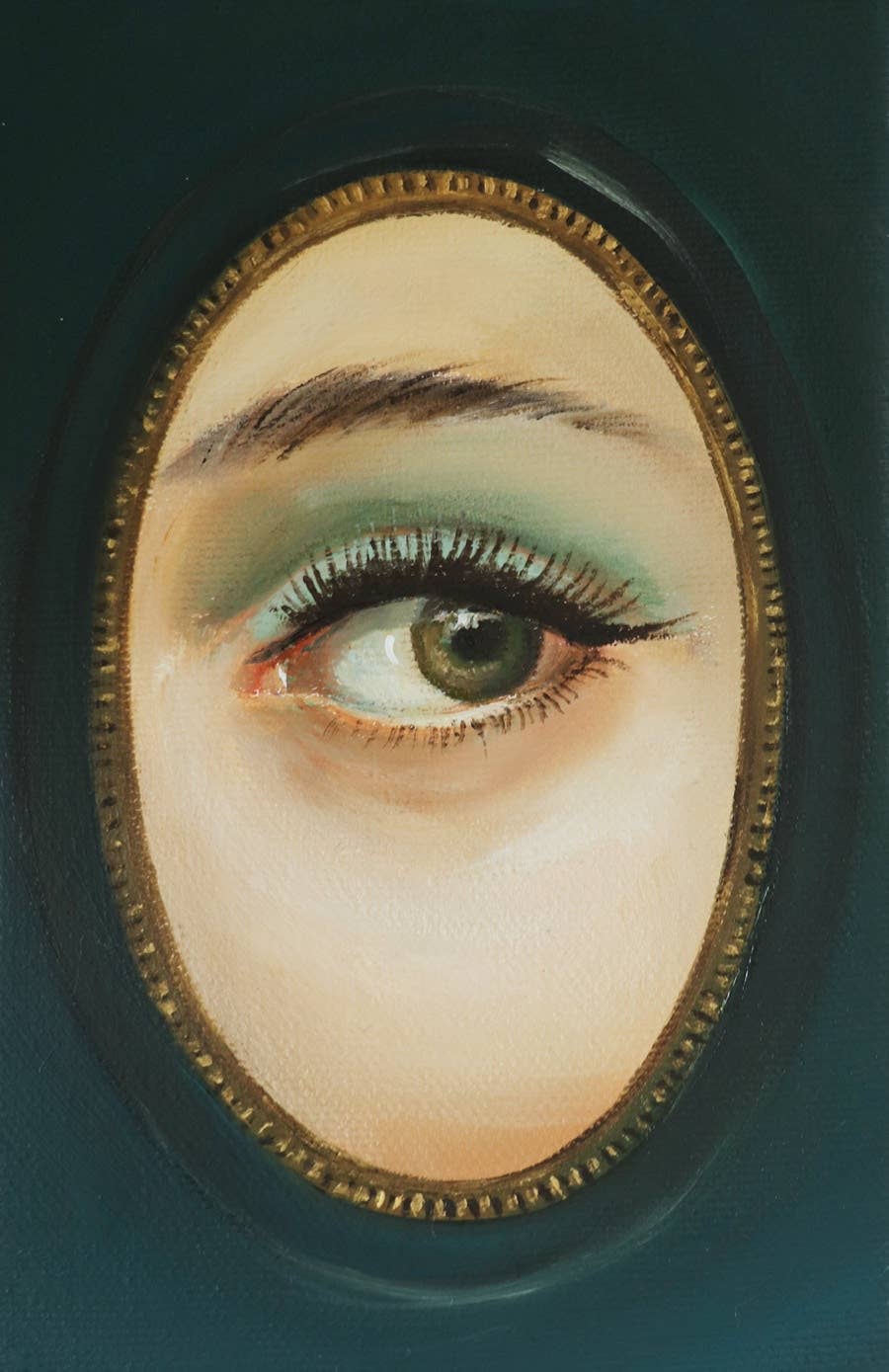 THE MANSION GIRLS - Wholesale Art Print - I Spy A Hazel Eye. Double-sided Print1