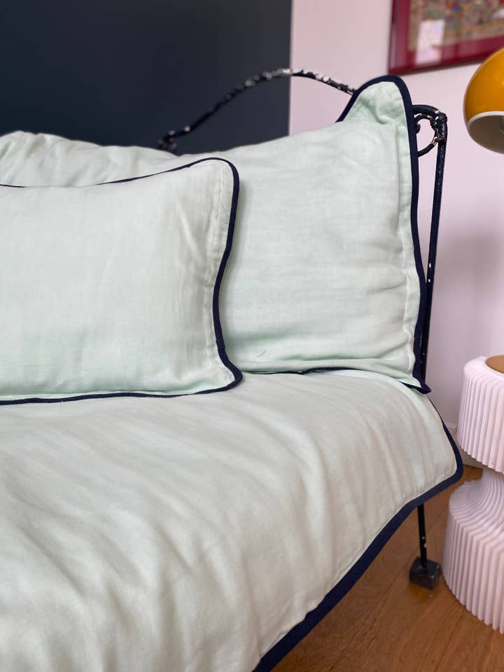 NINA Örngott 63 x 63//Glacier/Marine för wholesale av bihan