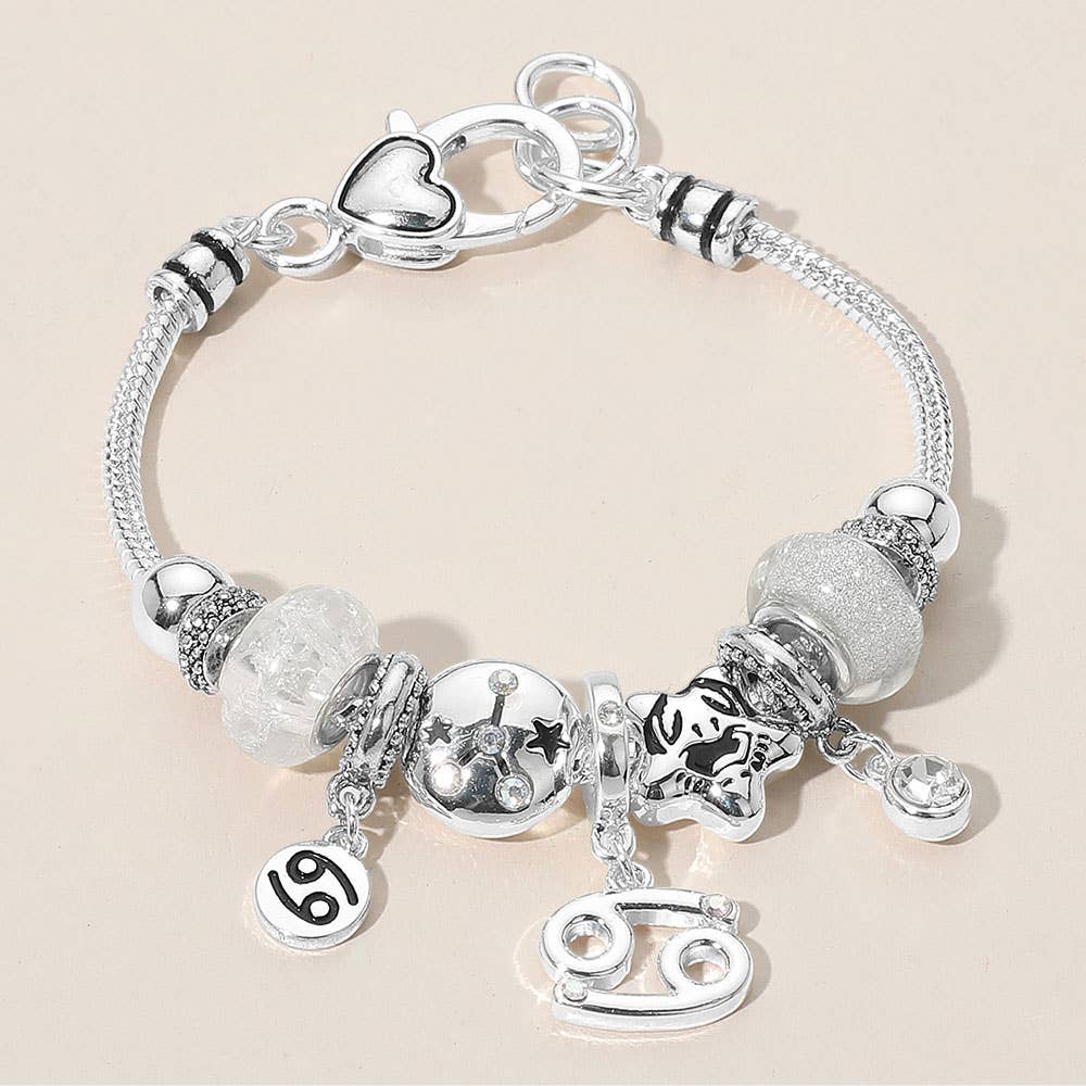 Sensibling Corp. - Vendita all'ingrosso Braccialetto con ciondolo/pendente - ARIETE - Braccialetto con Ciondolo Simbolo Oroscopo Segno Zodiacale con Perline7