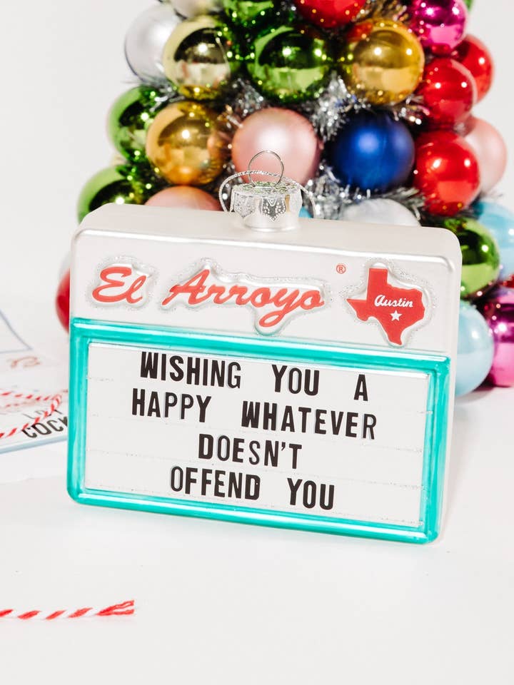 Ornamento - Felice Qualunque Cosa - Quantità per Scatola per la vendita all'ingrosso da parte di El Arroyo