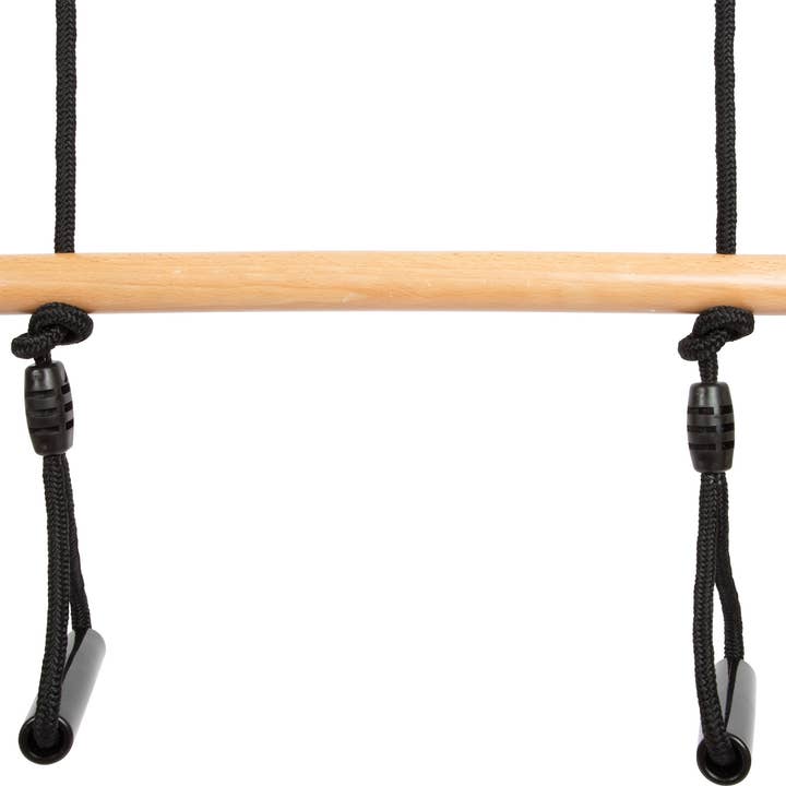 small foot - Wholesale Wood Toy - Kids - Trapezoid swing with gymnastic rings “Black Line” | swing | wood2