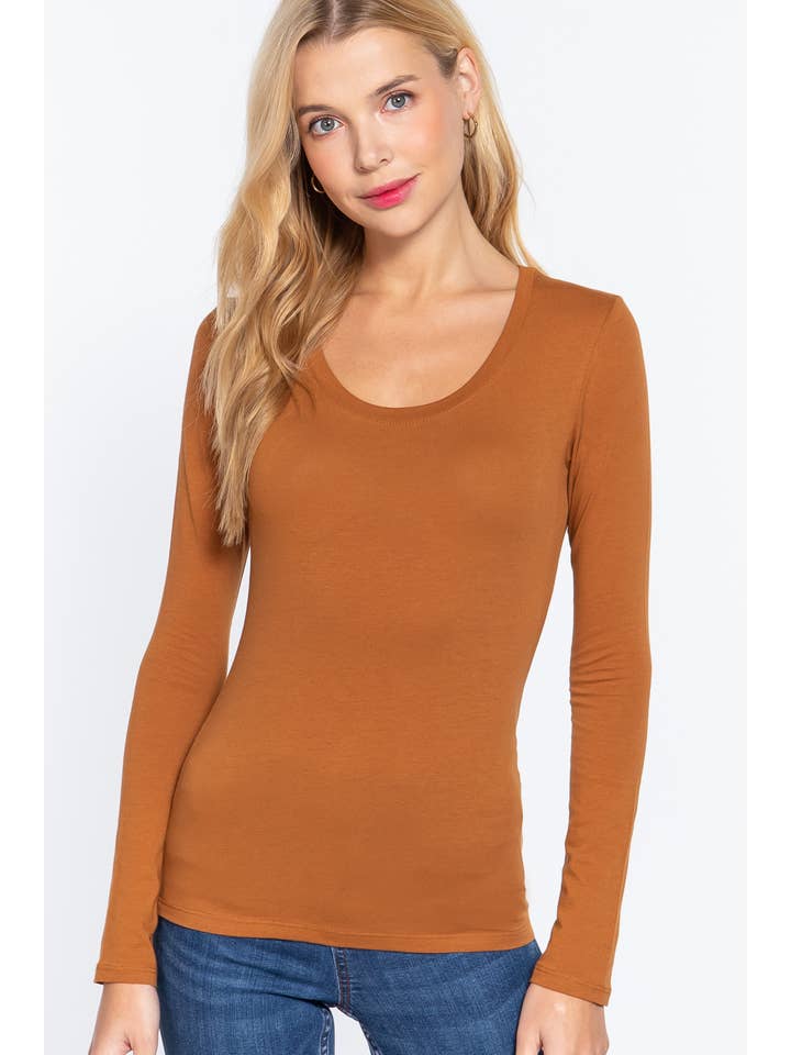 Vanilla Monkey - Wholesale Knit Top - Women's - Long Sleeve Scoop Neck Basic Top10