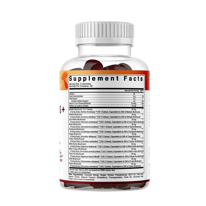 Vitamatic - Wholesale Oral Supplement/Vitamin - Vitamatic | Mushroom Complex with D3 | 60 Gummies8