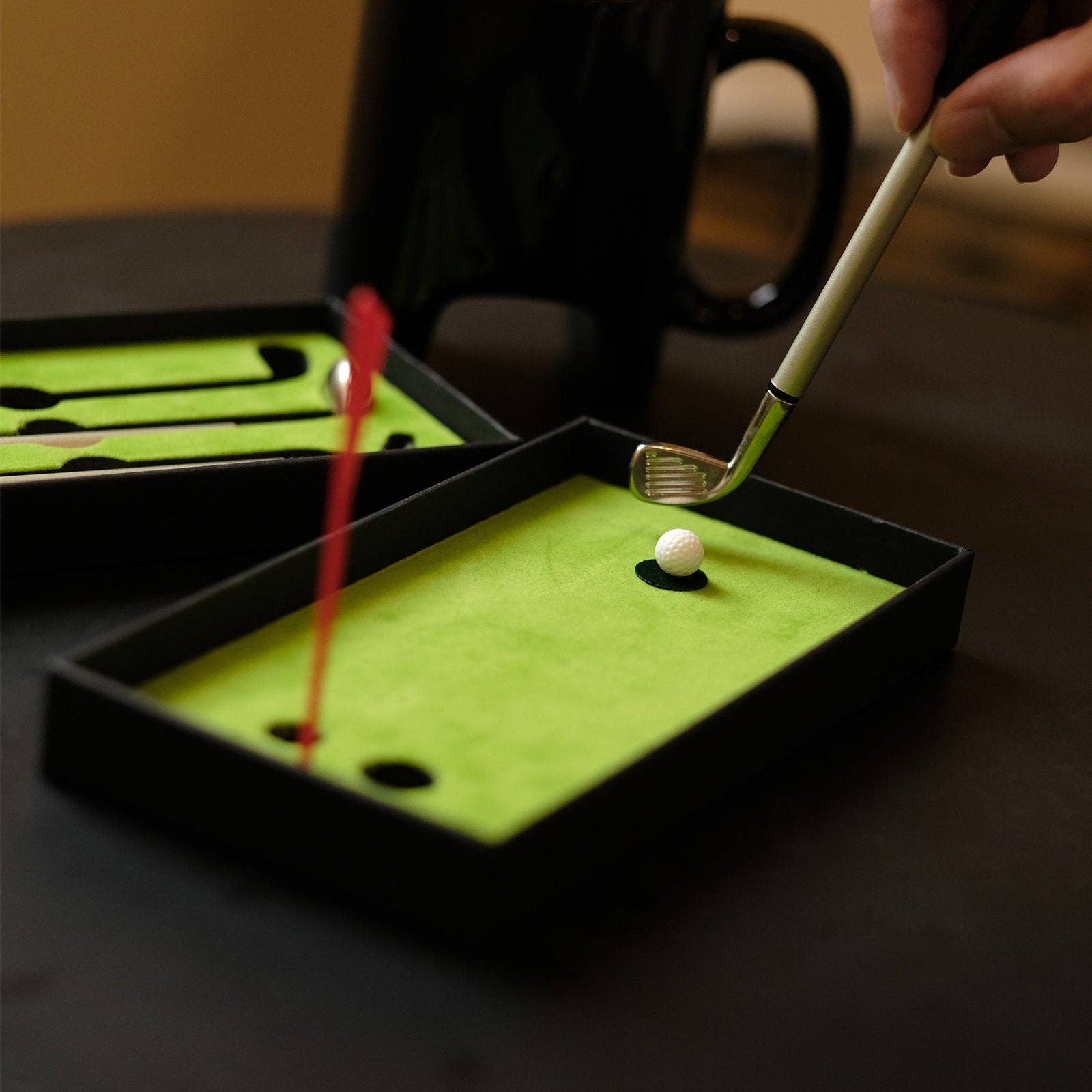 The Wine Savant /  Khen Glassware - Wholesale Coffee Mug - Putter Cup Golfer's Mug Kit - Funny Golf Coffee Mug Gift - S7