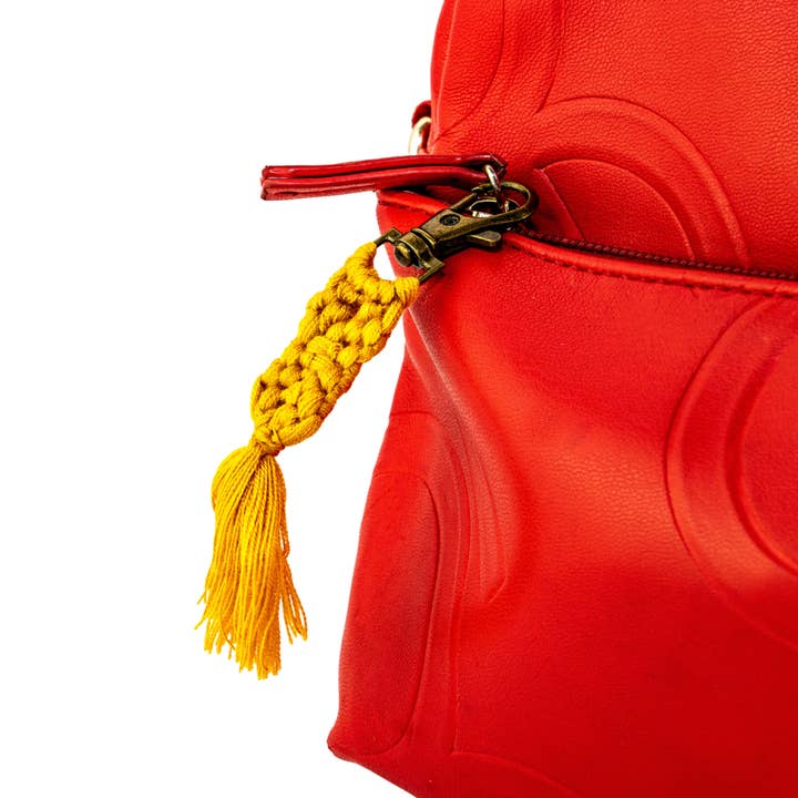 Lumily - Vente Accessoire de sac – femme - Macramé Zipper Pull Sac Charm Tassel Décor - Thaïlande2