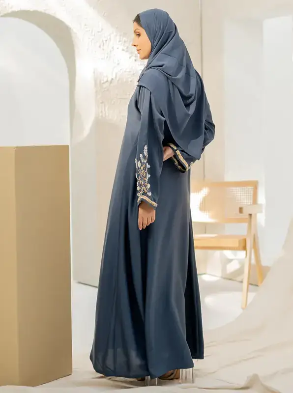 Multi Colored Selema Embellished Abaya  for wholesale on Faire3