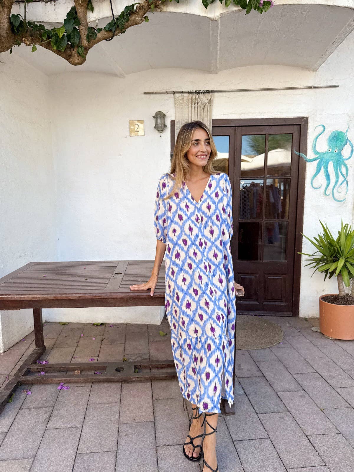 MindTraveler – Großhandel Kleid – Damen – Mica Blaues Kleid2