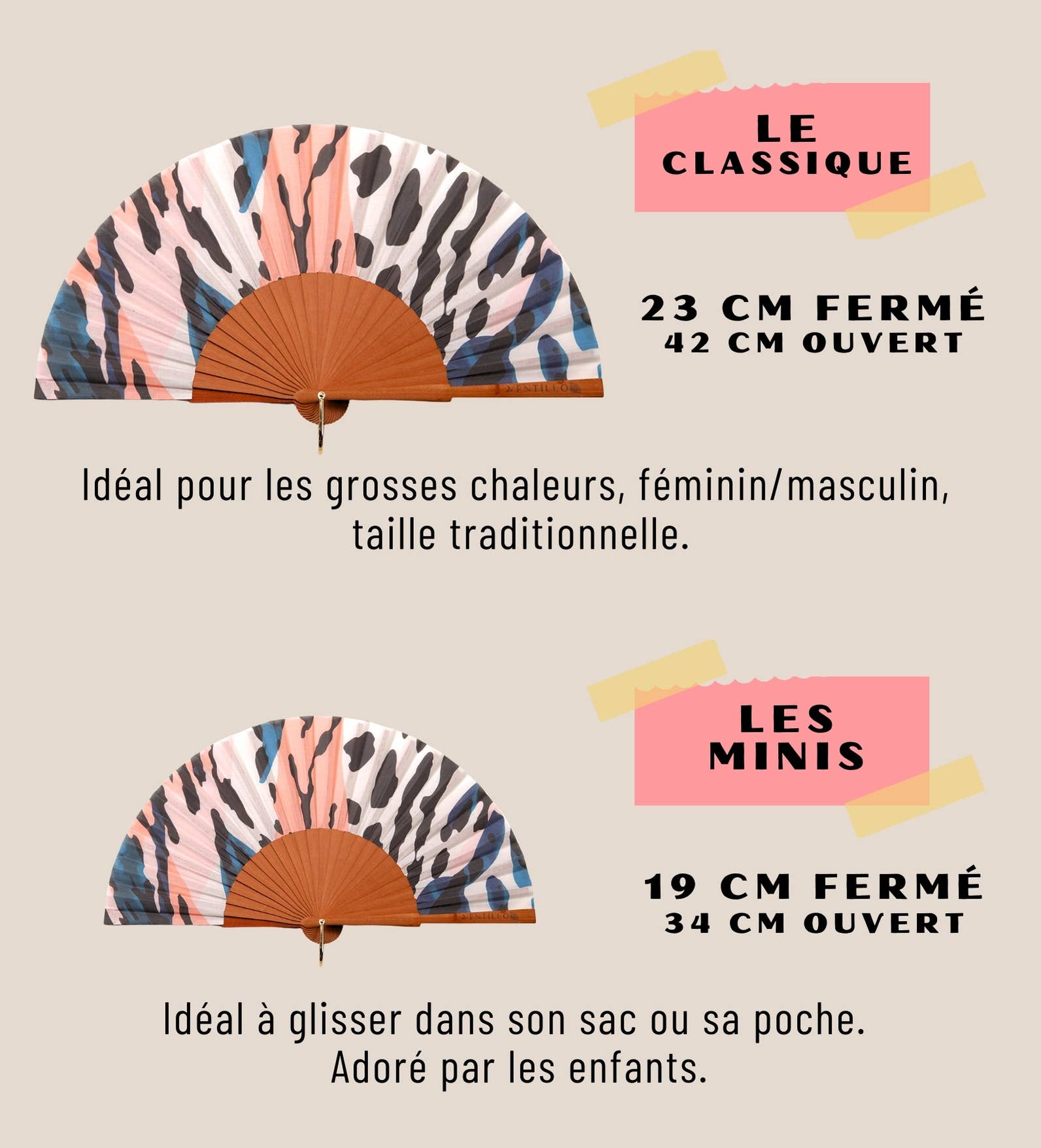 JolieJulie-MaLune-VentiLLo - Wholesale Opvouwbare waaier - Traditionele waaier Honolulu 321