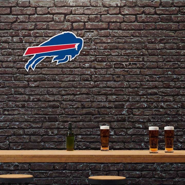 Rico Industries - Wholesale Flag - NFL Buffalo Bills Primary Logo Shape Cut Pennant