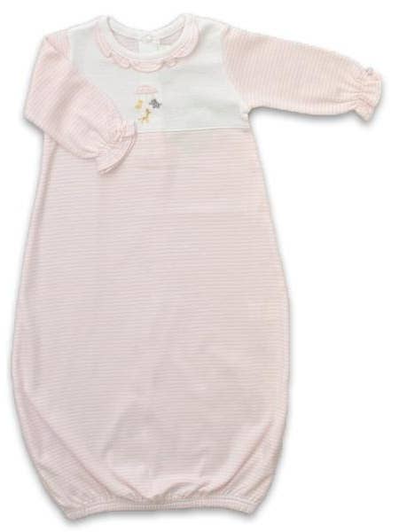 Baby Threads - Wholesale Babygown - Baby - Animal Mobile Baby Girl Pima Cotton Daygown