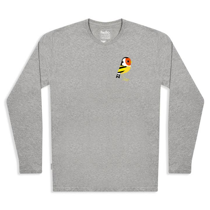 Matt Sewell Goldfinch Organic LS Tee for wholesale by Silverstick