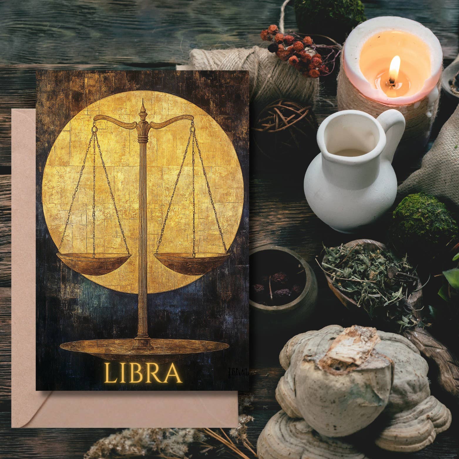 Ye Curiosity Shoppe - Wholesale Everyday Greeting Card - Gilded Zodiac Greeting Cards8