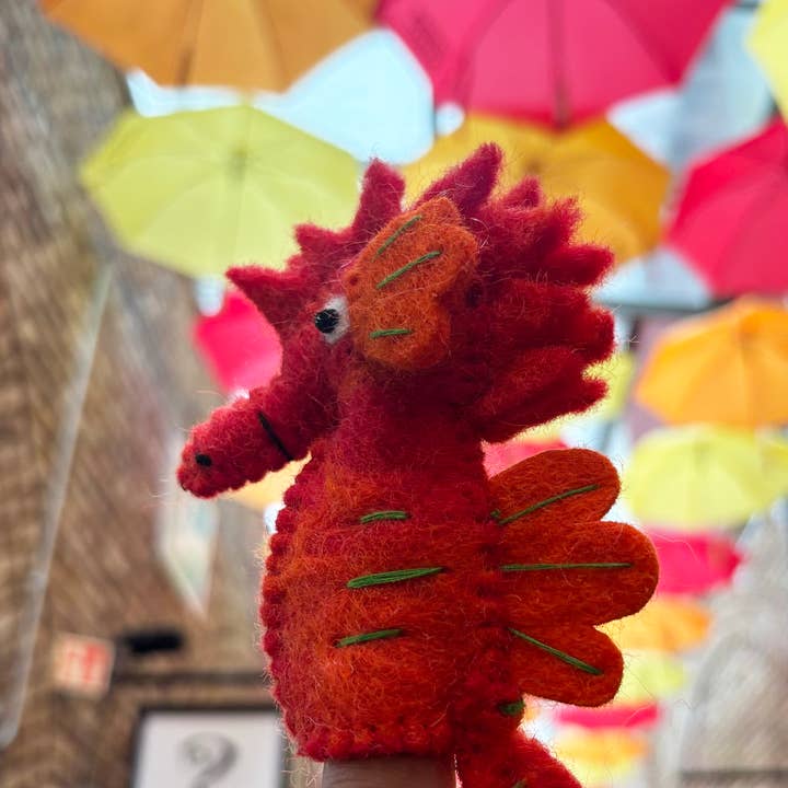 Everest Pet Supply & Gifts - Wholesale Finger Puppet - Kids & Baby - Sea Horse Finger Puppet, Handmade, Needle Felted, 100% Wool1