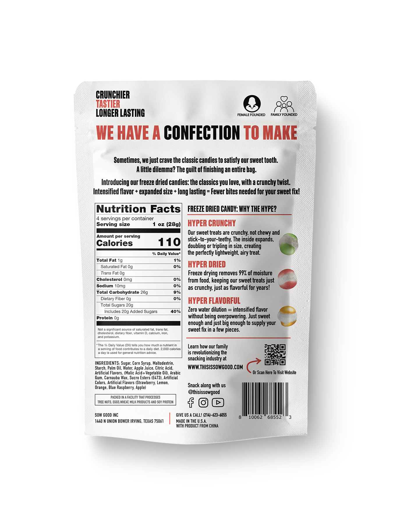 Sow Good Inc – rebuçados por atacado – Esferas doces liofilizadas1