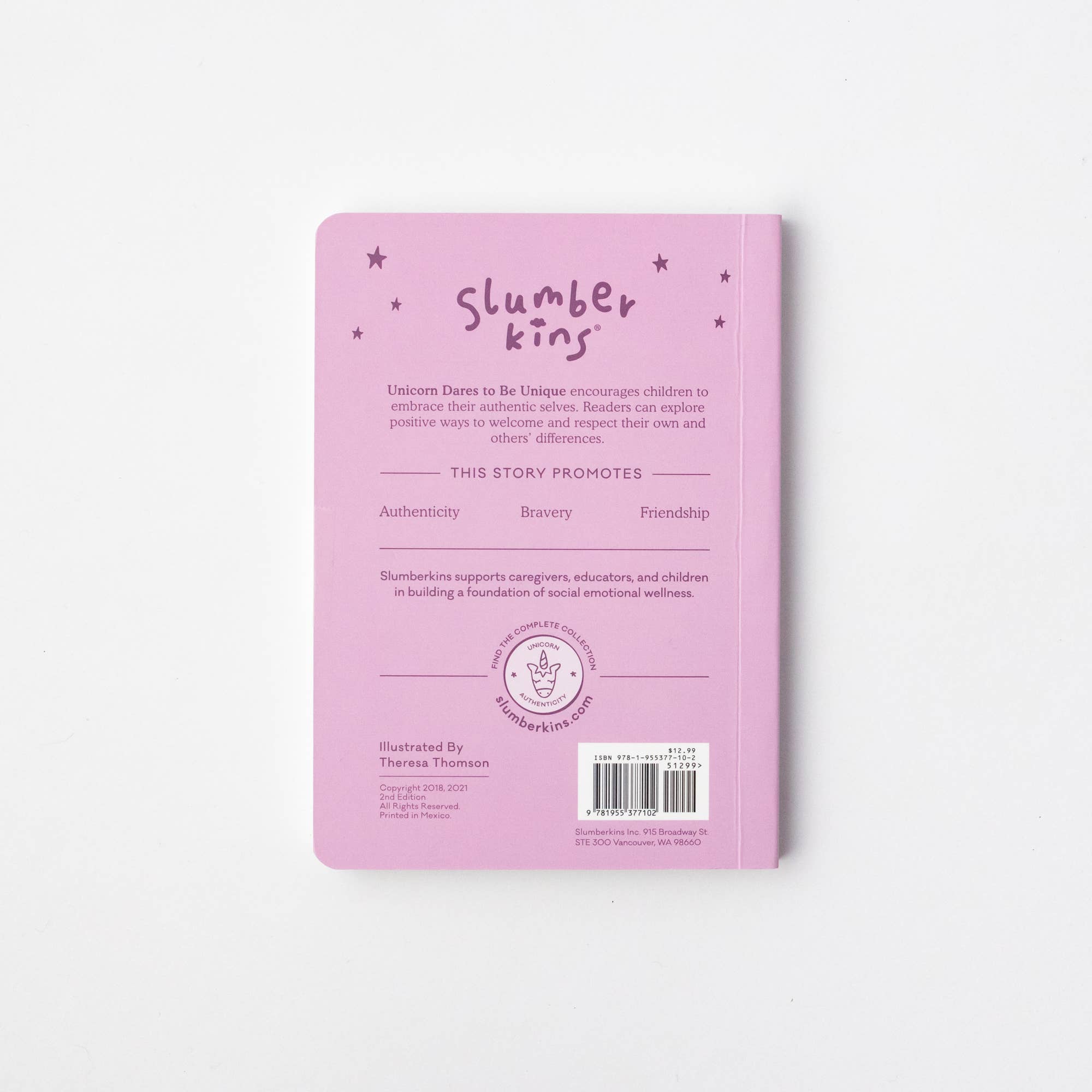 Slumberkins Inc. - Wholesale Stuffed/Plush Toy - Kids & Baby - Unicorn's Authenticity Plush Set - with 2 books!9