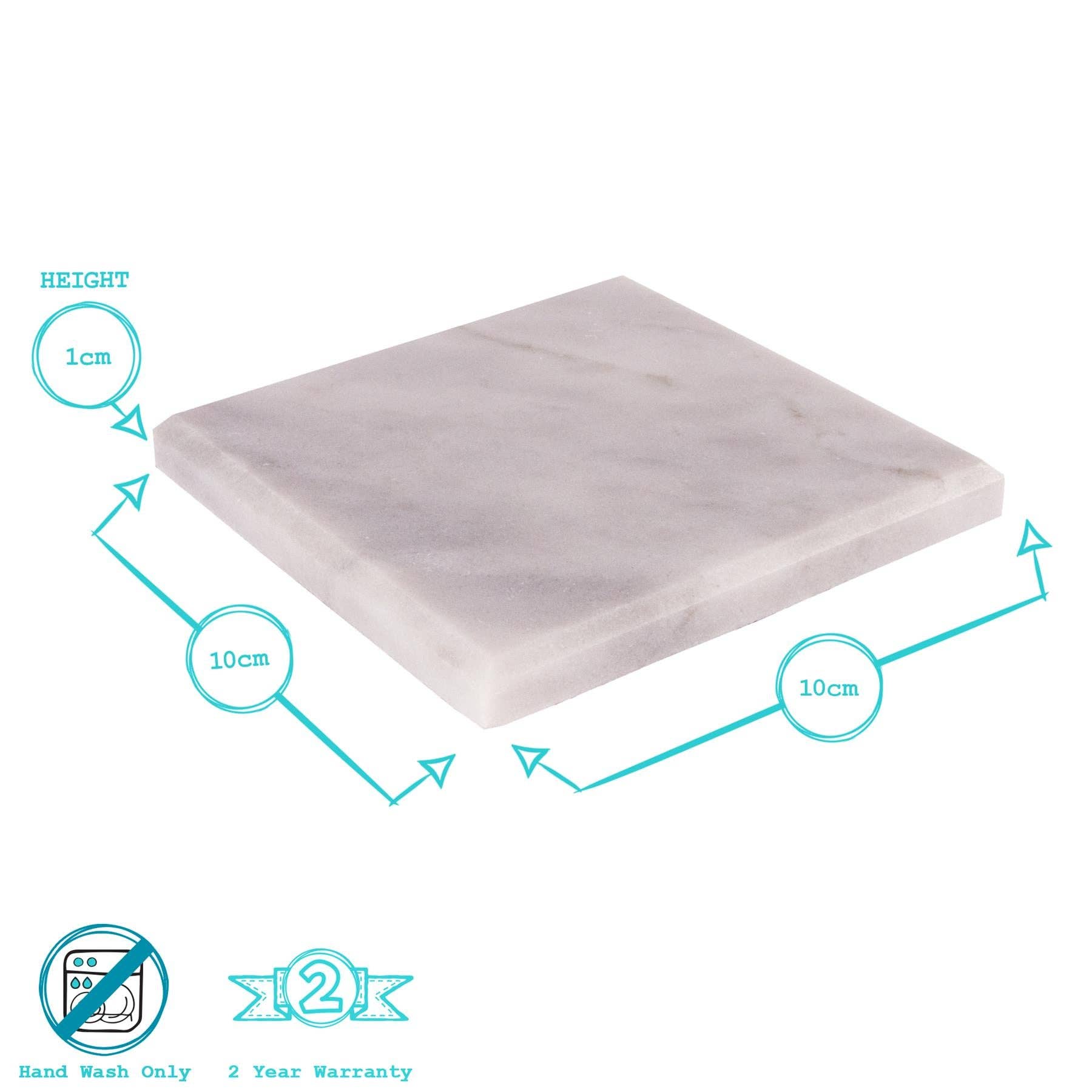 Rinkit Ltd - Wholesale Coasters - Marble Square Coaster - 10cm - By Argon Tableware4