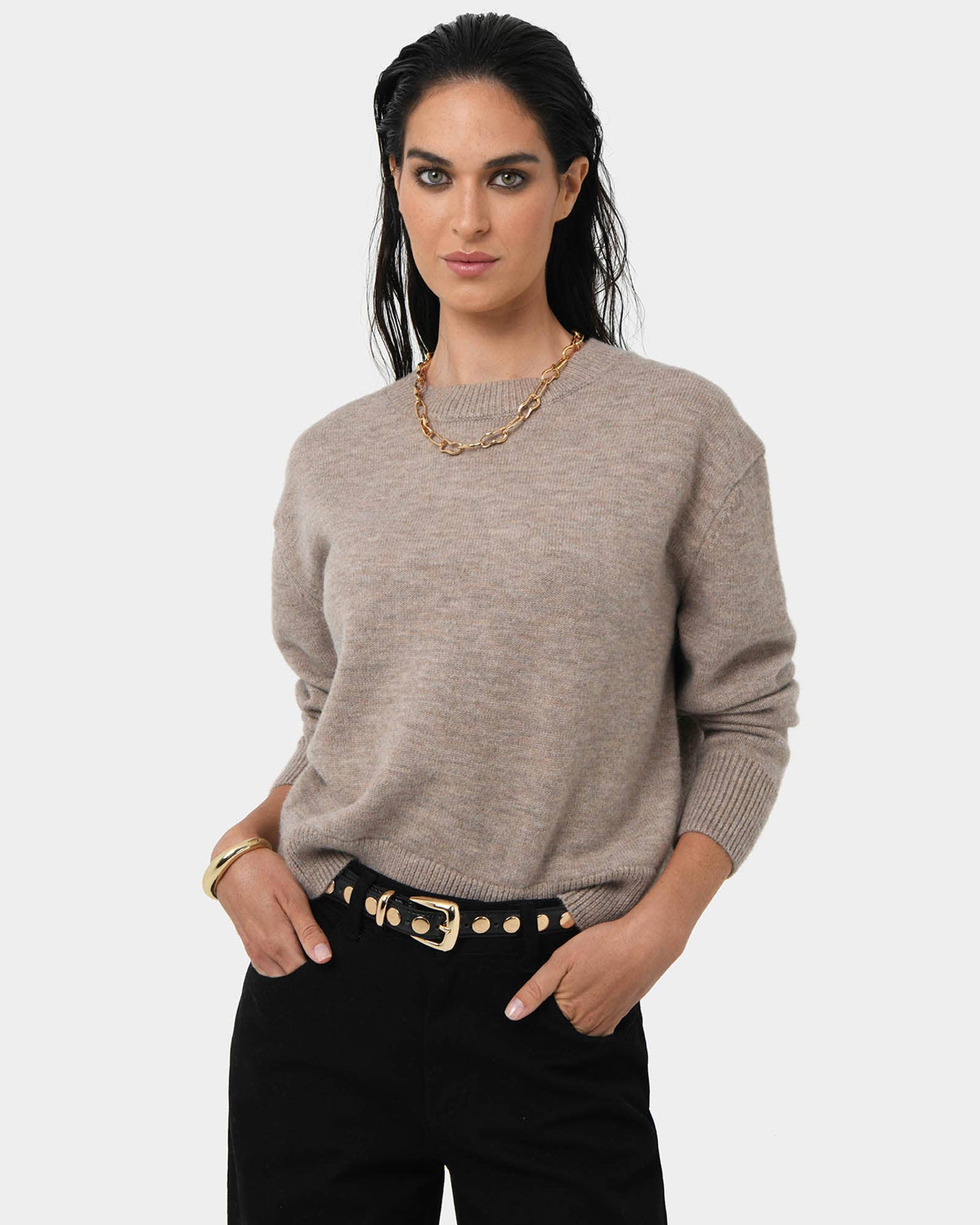 Forcast - Wholesale Knitted jumper – Women′s - Forcast Women's Joyli Merino Wool Blend Jumper0