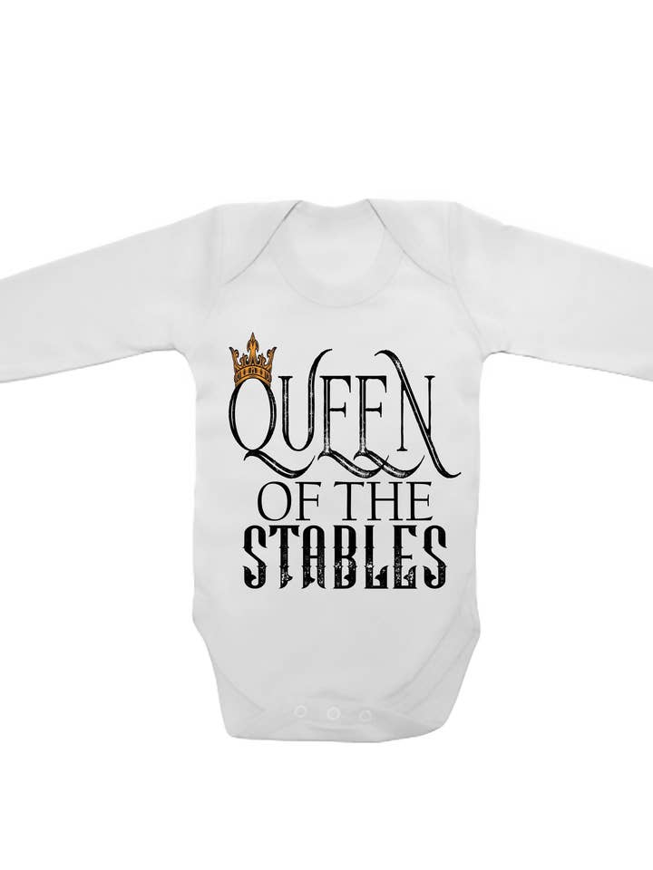 Queen of The Stables - Gilets à manches longues pour bébé pour la vente par Little Ratbag