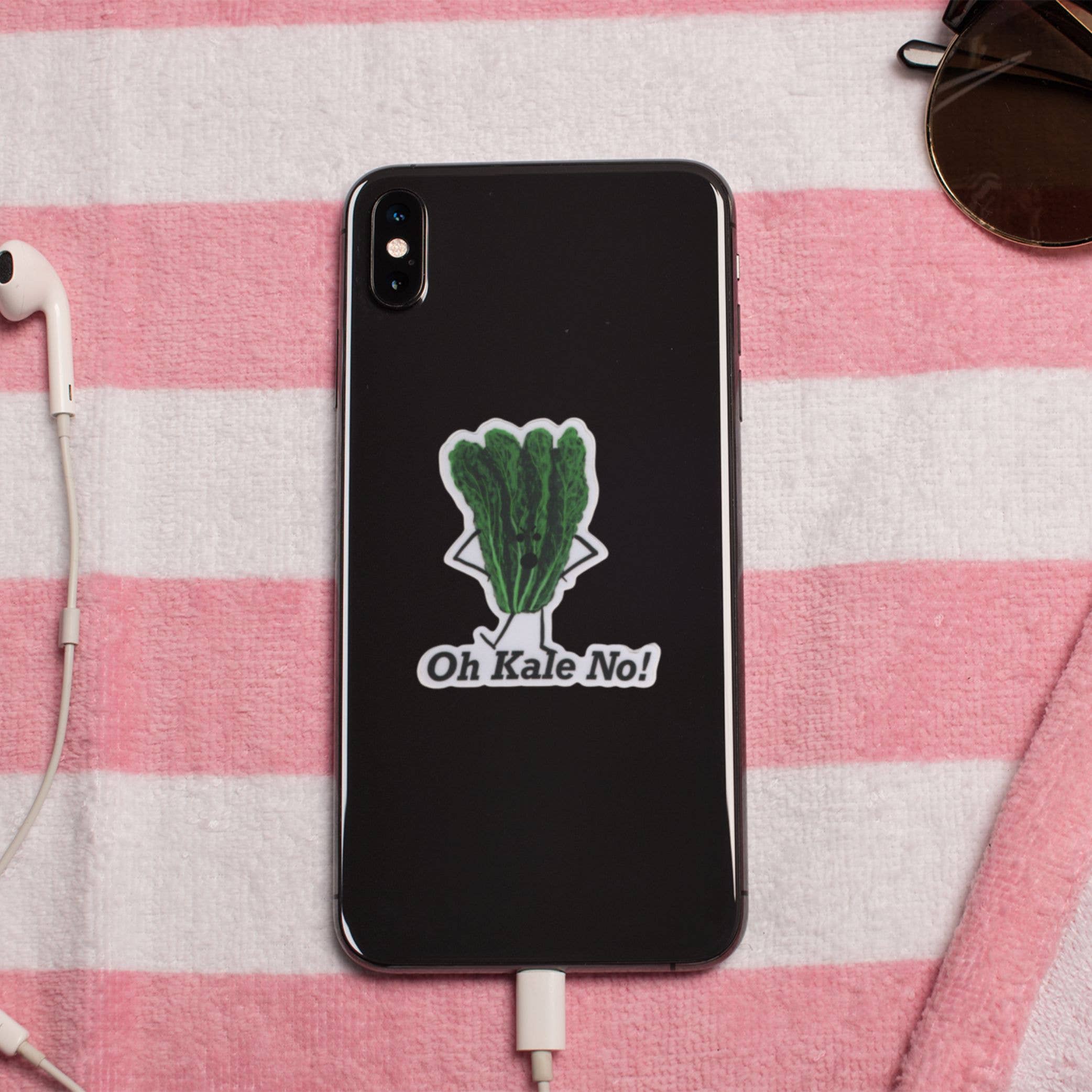 Punaballoo – Großhandel Aufkleber – Oh Grünkohl Nein! 3" Vinyl Grünkohl-Wortspiel-Aufkleber7