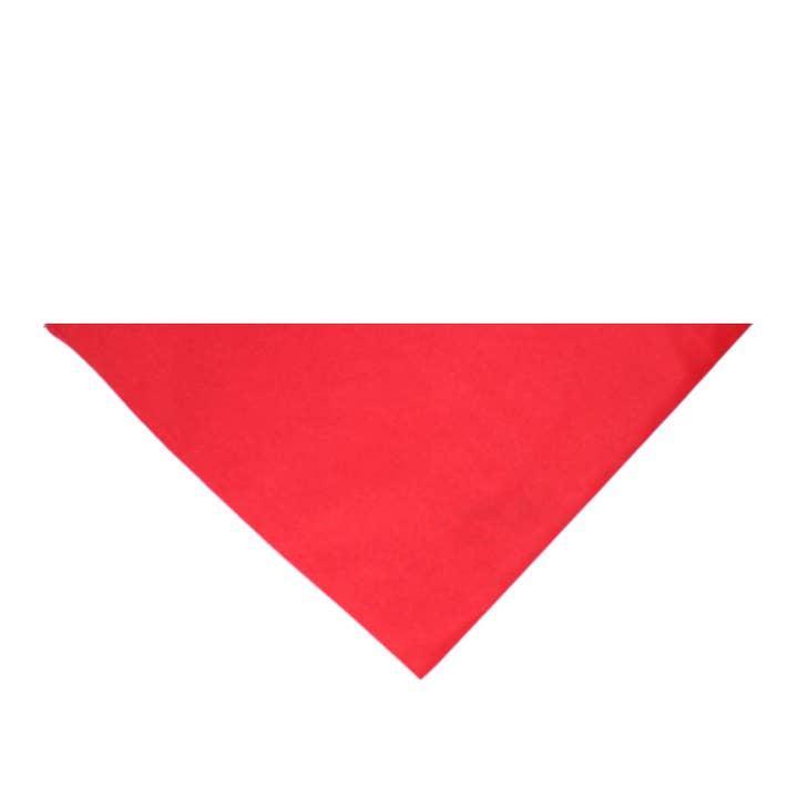 Bandanas Wholesale - Wholesale Bandana - Unisex - Pack of 9 Triangle Cotton Bandanas - Solid Colors and Polyester - 30 in x 20 in x 20 in