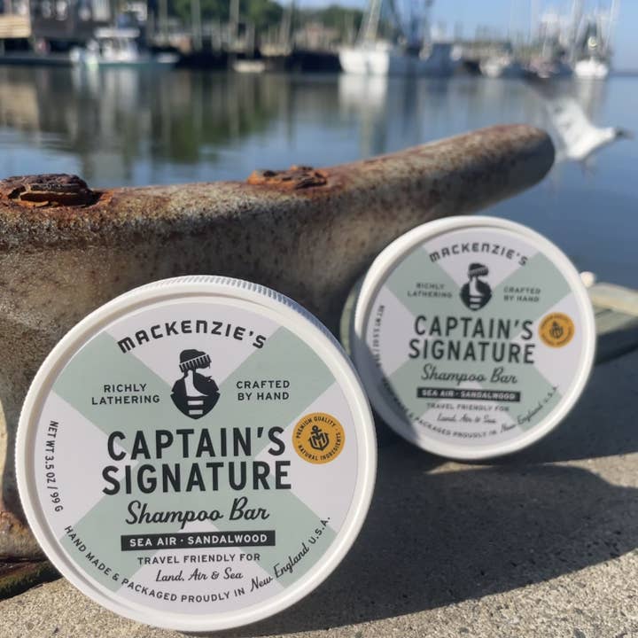 MacKenzie's Fisherman - Wholesale Shampoo Puck/Solid Shampoo - Captain's Signature Shampoo Bar 3.5 OZ (12 qty)
