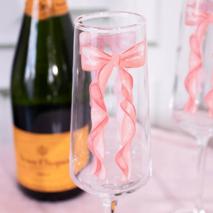 Canna Style - Wholesale Champagne flute - BOW CHAMPAGNE GLASSES (Set of 2)1