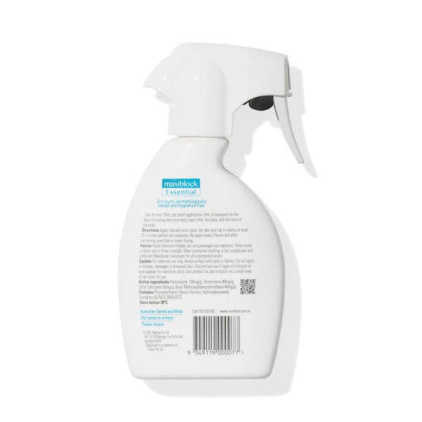 Maxiblock - Wholesale Sunscreen - 250mL Spray Sunscreen SPF50+2