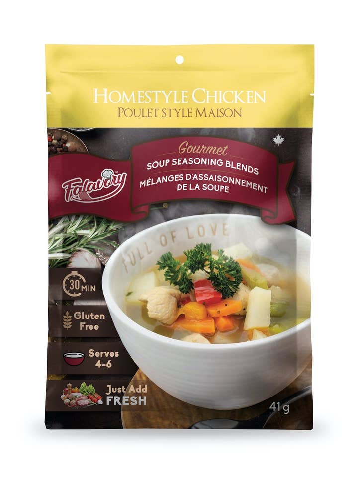Poulet Homestyle 14 x 41 g pour la vente par Falavory Soup Seasoning Blends