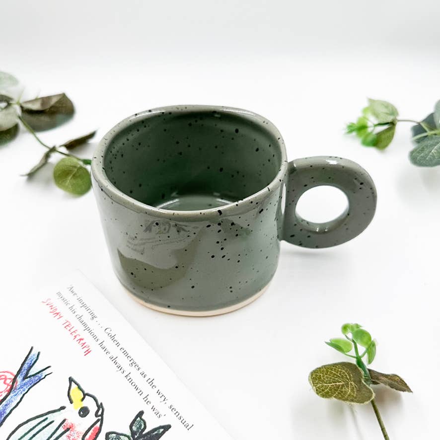 Chow's Stories - Wholesale Coffee Mug - Speckled pastel ceramic mug, Speckle handmade mug0