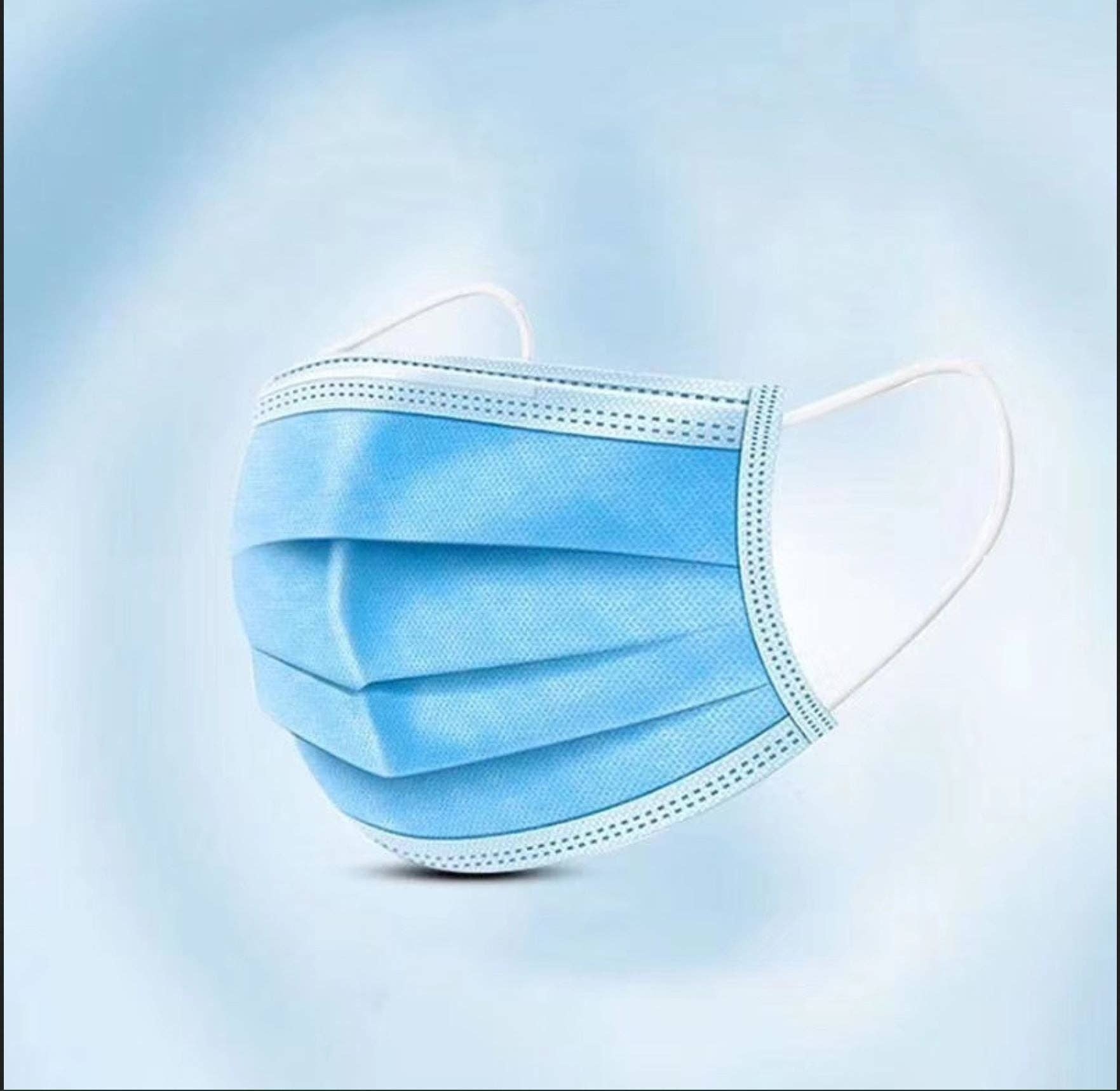 Bean Products - Wholesale Protective Face Mask/Shield - Bulk Disposable Pleated 3 ply Face Mask at Volume Discounts4