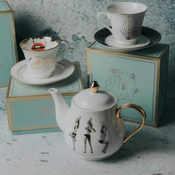 Spitfire Girl - Wholesale Tea Pot - Burlesque Lady Teapot