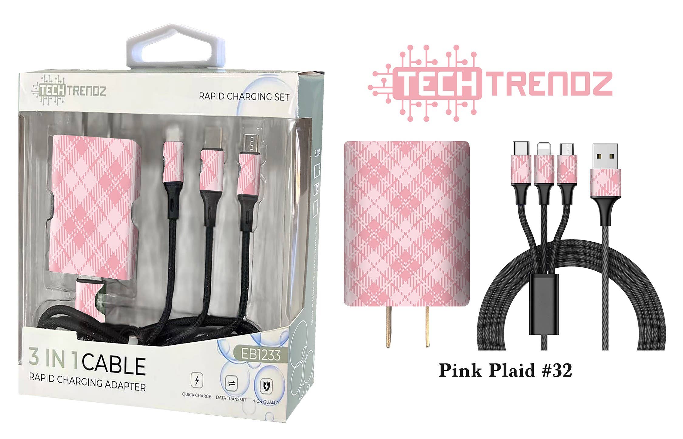 Tech Trendz – wholesale Charging cable – Quick Charging All In One Set19