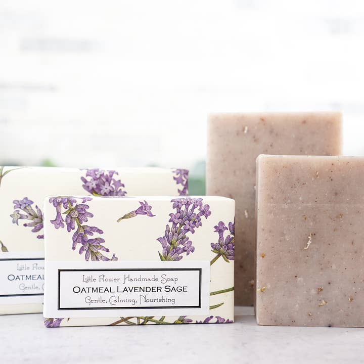 Oatmeal Lavender Sage Handmade Soap and other Purchase Wholesale kalastyle soap co. Free Returns & Net 60 Terms on Faire trending on Faire.