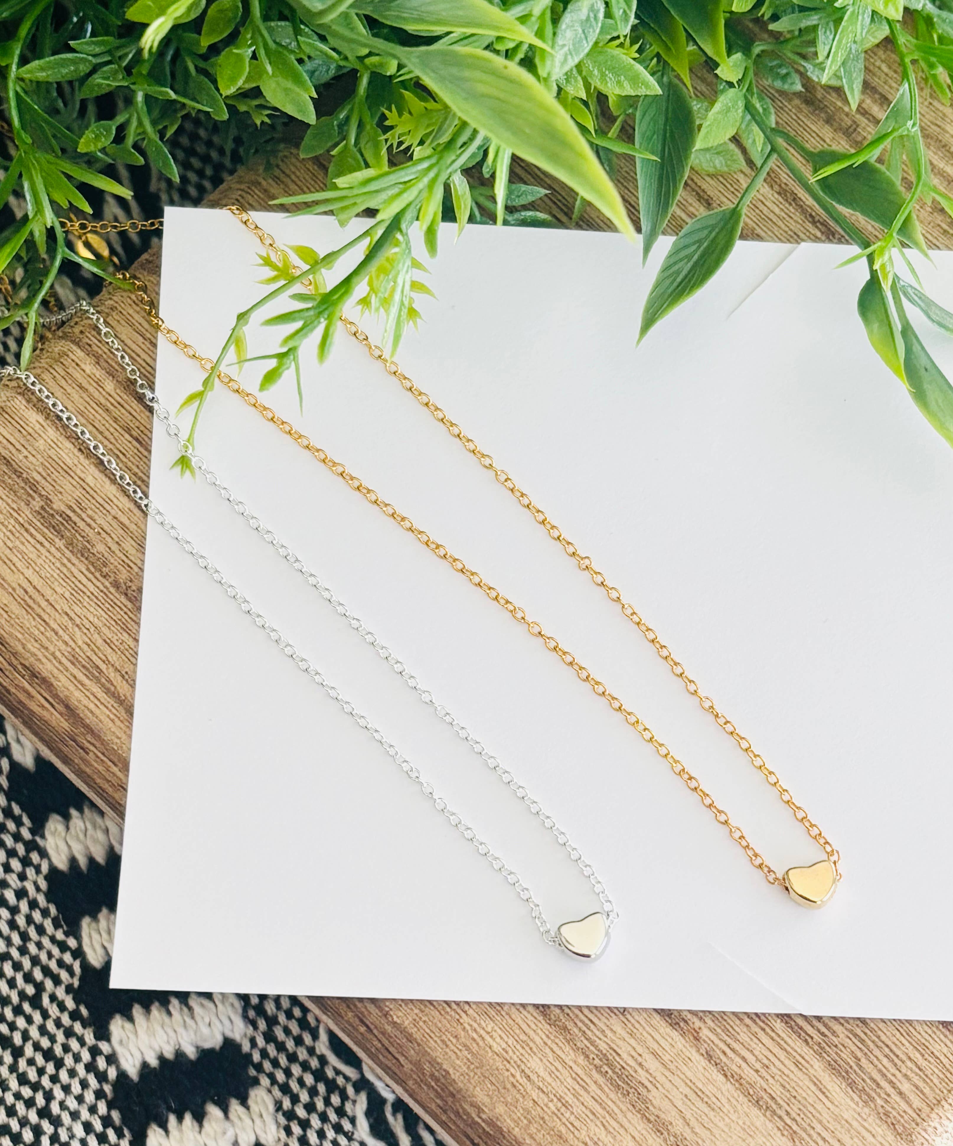 Peddle Your Paper - Vente Colliers à pendentif - Collier cœur pour la fête des mères avec carte de papeterie2