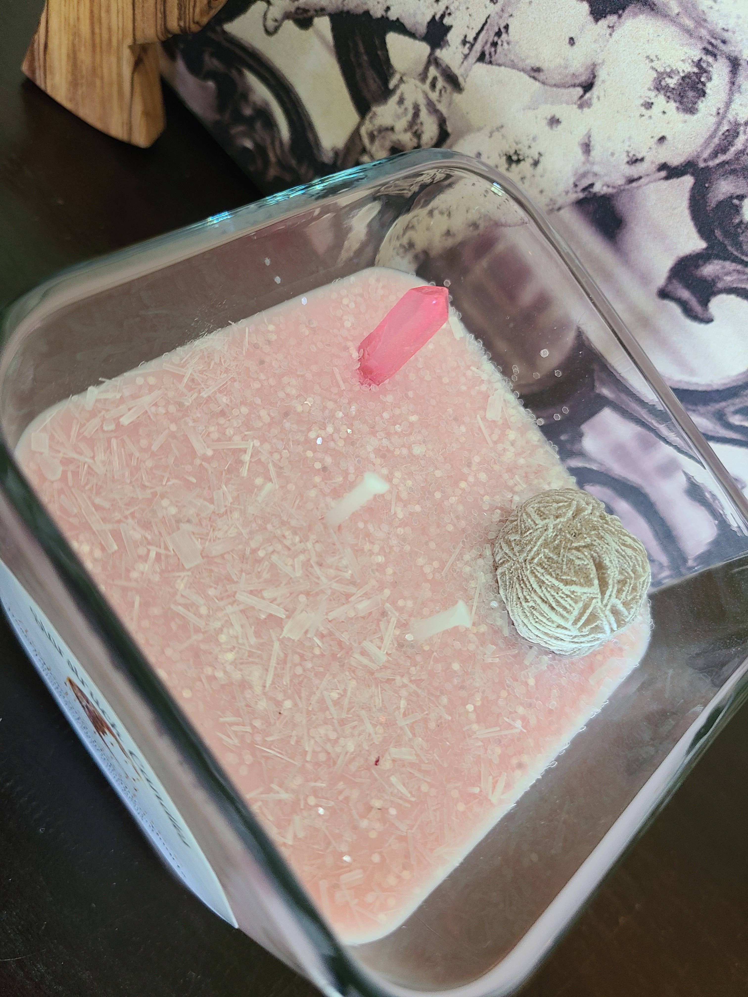 Starstruck Candles - Wholesale Jar/Filled Candle - Angel Guidance Crystal Intention candle0