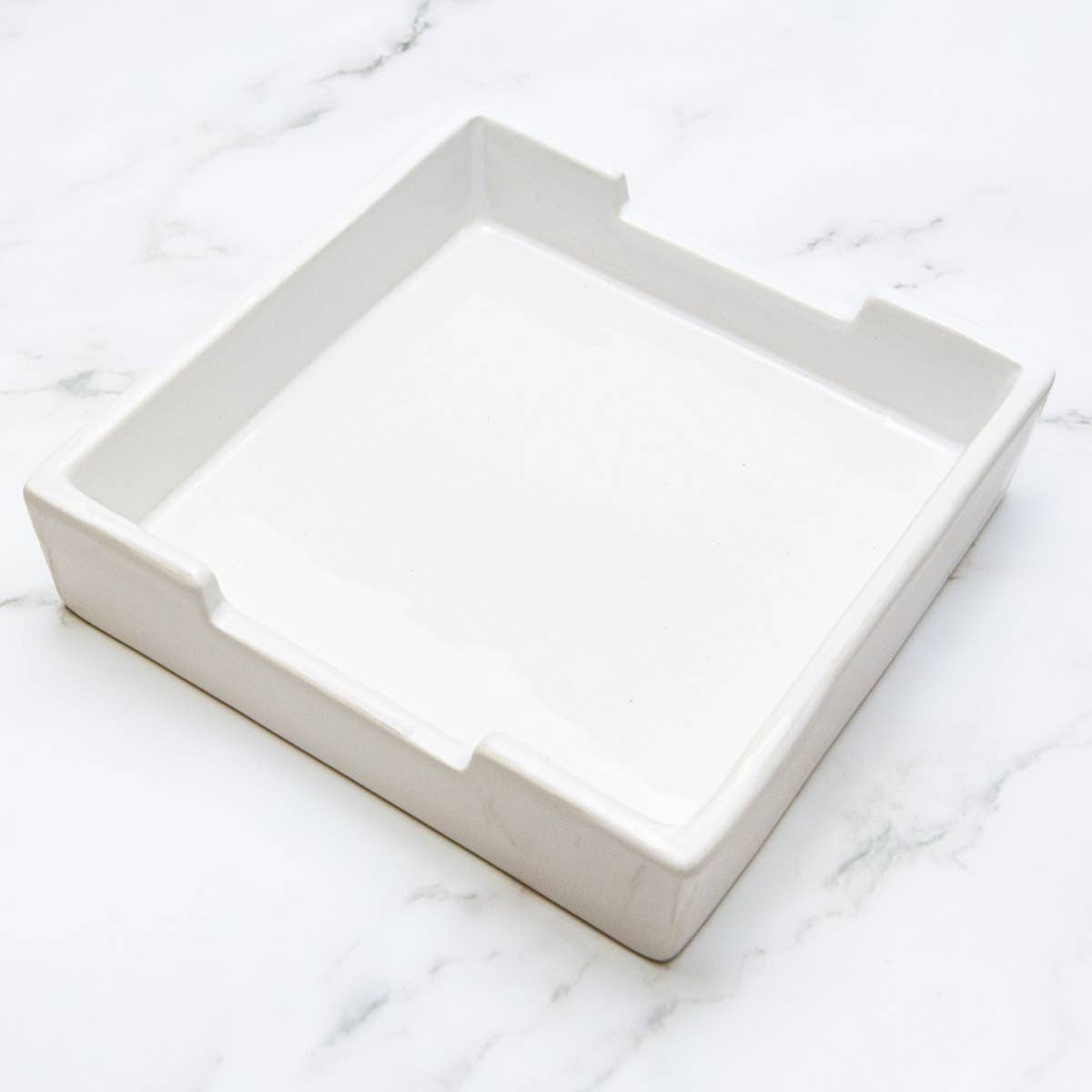 The Royal Standard - Wholesale Napkin Holder - Classic Cocktail Napkin Holder   White   5x51