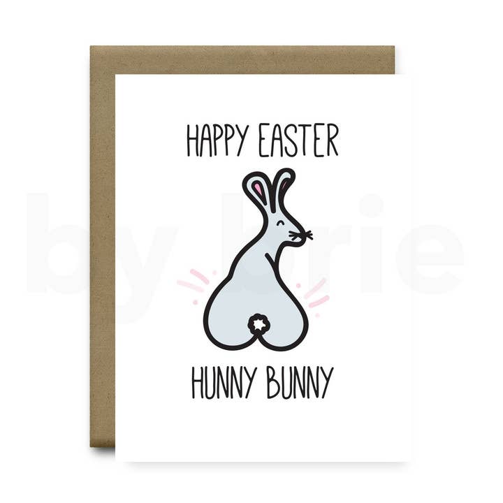 Happy Easter Hunny Bunny | Tarjeta de felicitación para venta al por mayor de by brie