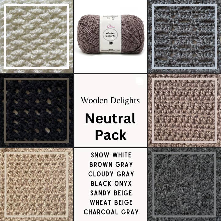 KnitPal - Wholesale Yarn - Woolen Delights Multicolor Pack of 7 Skeins8